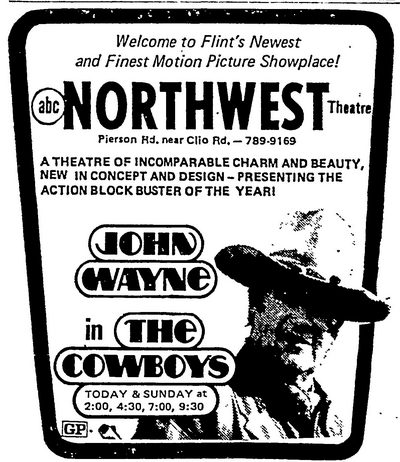Northwest Theatre - 1972 Ad